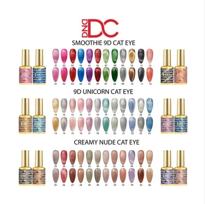 DND DC 9D Cat Eye Gel Polish 0.5 Oz *Choose One*
