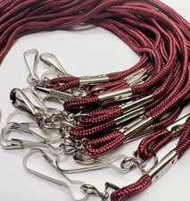 Lanyards w/ Swivel Hook. 36". 50 Lanyards Total. Burgundy Color. New.