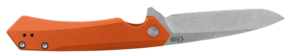 Case xx Knives Kinzua 64696 Frame Lock S35VN Steel Orange Aluminum Pocket Knife - Image 4 of 4