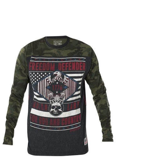 Пуловер AFFLICTION с камуфляжем Iron EagleТолстовки Schwarz 6690₽