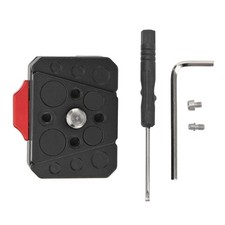 Camera V Lock Quick Release Plate Tripod Mini Assembly Kit Aluminum Alloy Mount