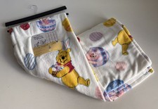 Disney Winnie The Pooh Easter Eggs Soft Throw Blanket Piglet Tigger 50 X 70" NEW