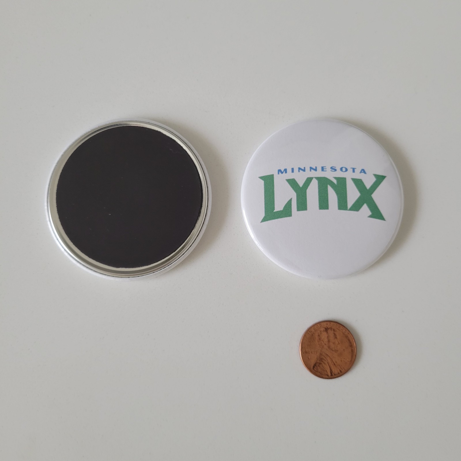 Minnesota Lynx Magnet Set of 2 WNBA Fridge Auto Circle Logo Tailgate New 🏀