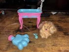 Vintage 2002 Mattel Barbie Stylin' Pup Set Dog Bath and Shower Playset
