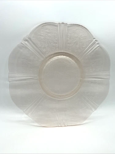 American Sweetheart Pink Salver 12" MacBeth Evans Glass Company