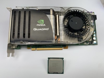 CPU & GPU combo- Intel XEON X5472 3.8 GHZ / Nvidia Quadro FX4600 DCV-00279-N2-GP
