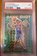 2023-24 Panini Mosaic - Bank Shot Ausar Thompson #7 Teal Mosaic Prizm /75 (RC)