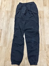 Vintage 90s NIKE Track Pants Women's Small Black Windbreaker