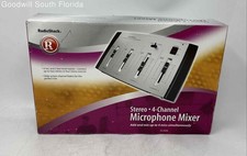 RadioShack Gray Slide-Action 4-Channel Stereo Sound Mixer With Box Not Tested