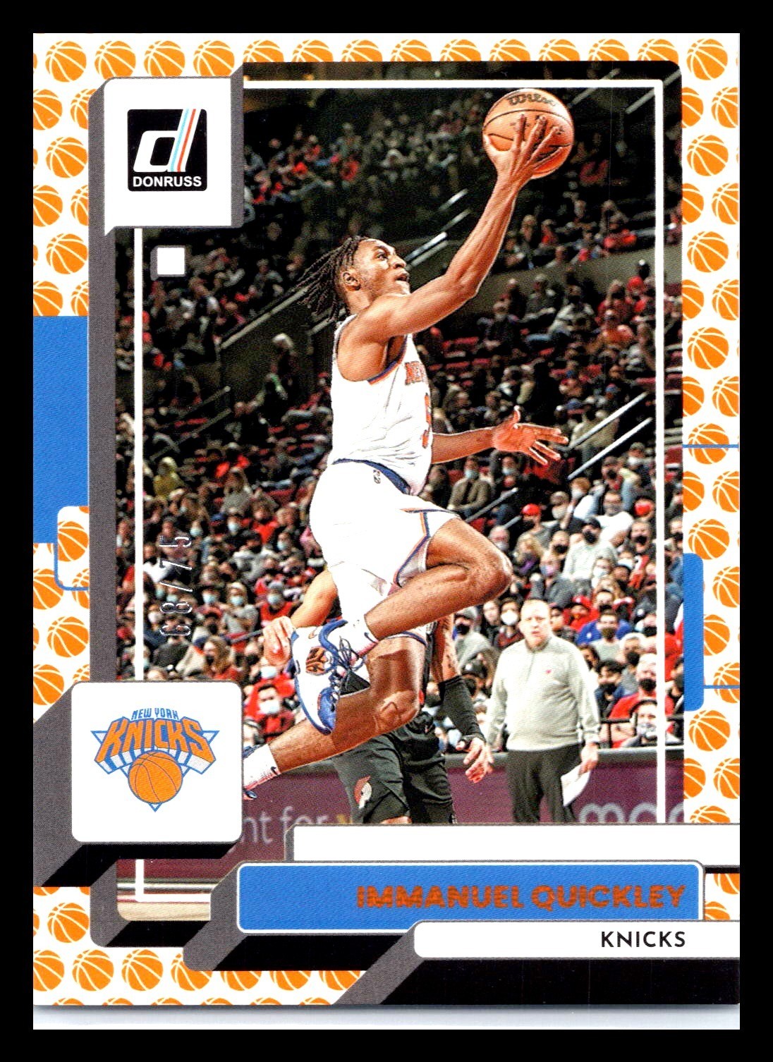 2022-23 Panini Donruss Basketball /75 Immanuel Quickley #175 New York Knicks