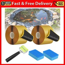 2Pcs Pond Liner Seam Tape, 3" X 30' Double Sided Butyl Rubber Tape Kit, Waterpro