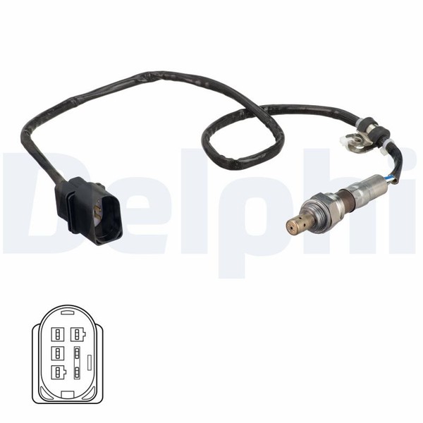 Lambdasonde Sensor Abgassteuerung Delphi ES21102-12B1 FüR VW Golf Plus 5 5M1 521-image