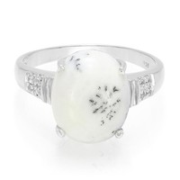 Cavill Damen Ring Silber 925 Achat 2,72Ct Oval Echtschmuck Elegant