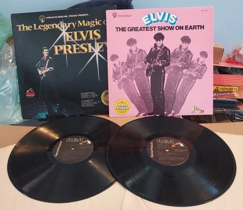 Elvis Presley - The Legendary Magic & The Greatest Show on Earth - 2 LP Lot