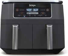 Ninja DZ201 Foodi 8 Quart 6-in-1 DualZone 2-Basket Air Fryer 2 Independent
