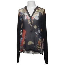 Elisa Cavaletti Daniela Dallavalle, Bluse, Größe: XXL, Schwarz/Mehrfarbig #nf1