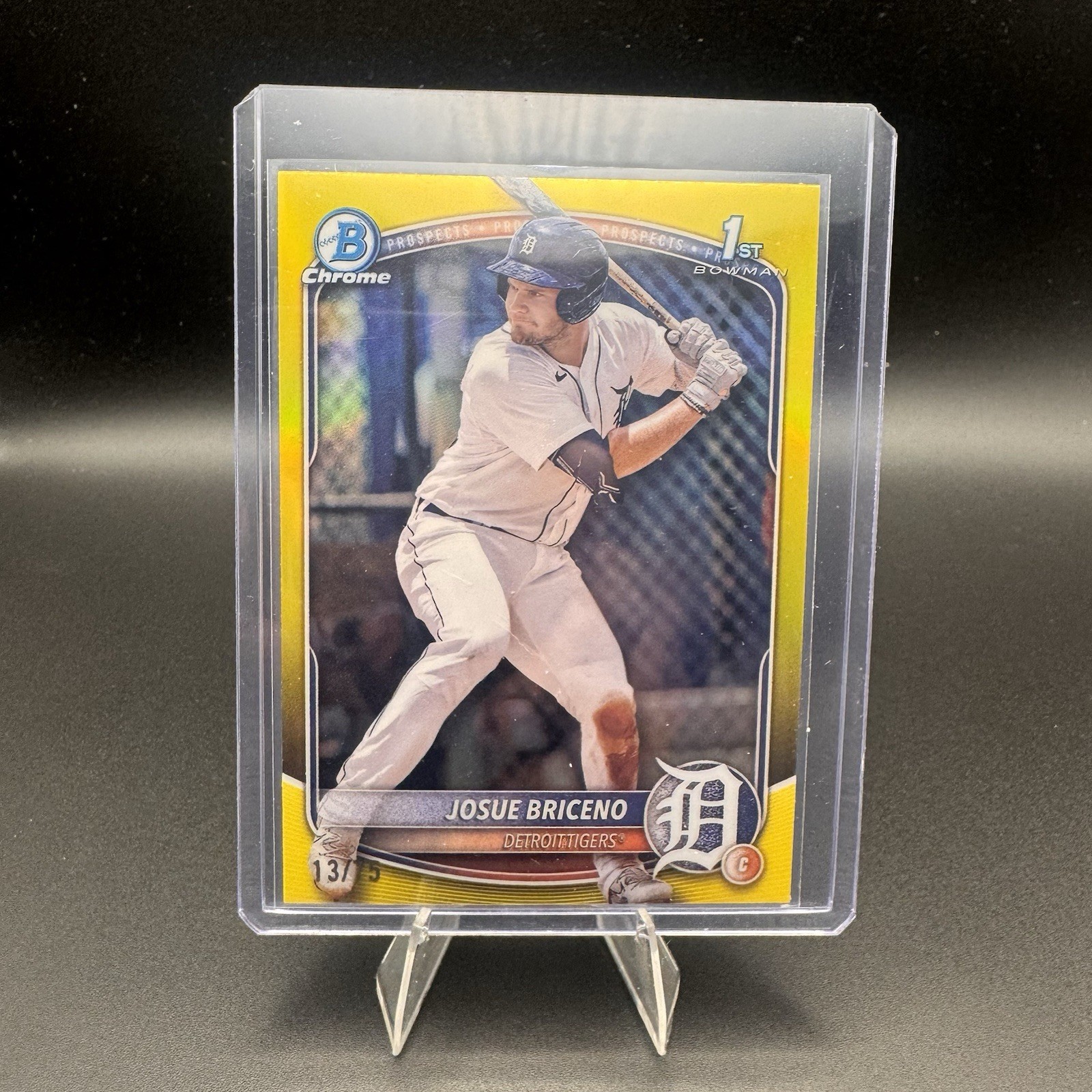 2025 Bowman Chrome 1st Bowman Yellow /75 Josue Briceno #BCP-13