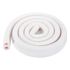 HVAC Copper Pipe Insulation Foam Tube 3/8" 5/8" ID Pipes, 8ft, White/Pink