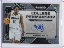 2023 Prizm Draft Picks Adam Flagler Rookie Auto College Penmanship