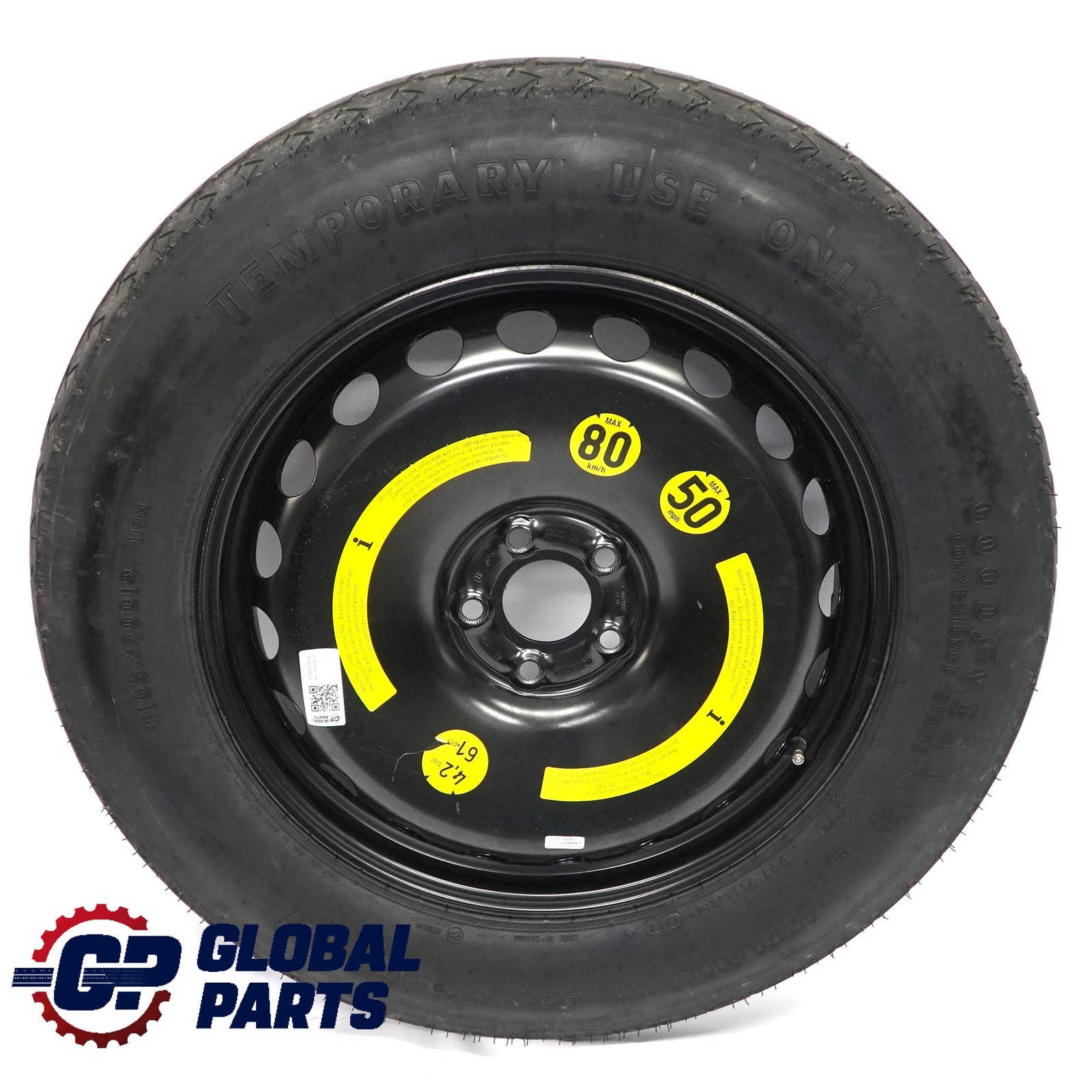 Mercedes W164 Ruota scorta acciaio 4,5J ET:40 Pneumatico R19 165/90 A1644000102