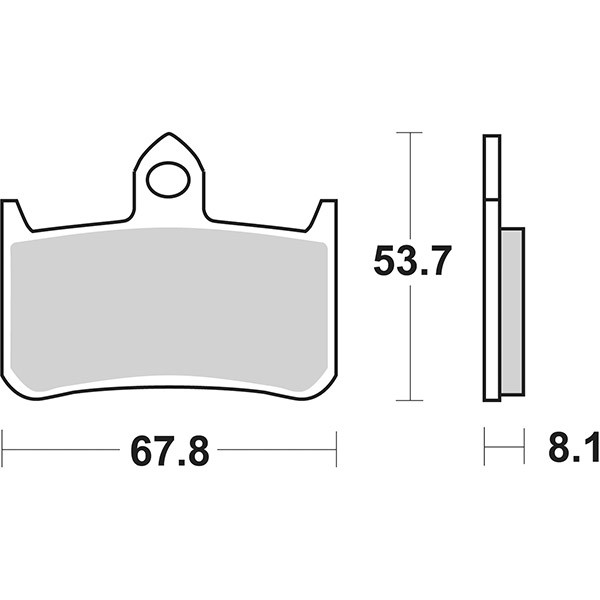 Set BeläGe Bremse SBS 622DCC Honda 250 NSR R 89/89-image