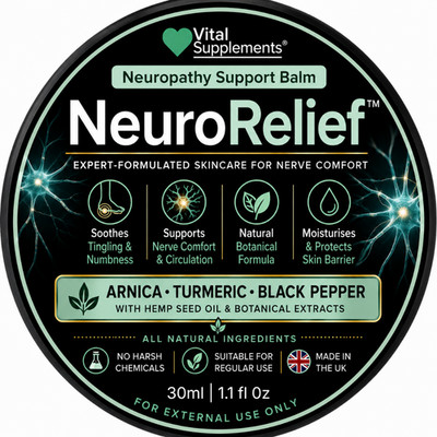 Neuropathie Schmerzlinderungsbalsam - Natürliche Nervencreme für Füße, Hände, Beine, Arme