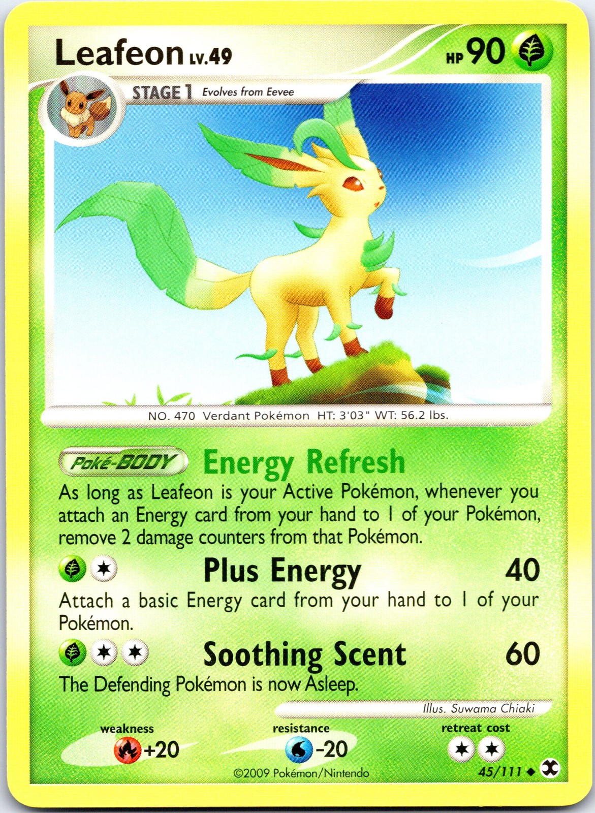 Leafeon Uncommon Rising Rivals 45/111 LP