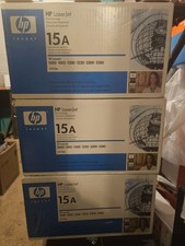 3x HP 15A Toner Cartridge C7115A Laserjet 1000 1005 1200 1220 3300 3380 Genuine