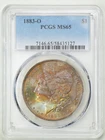 1883-O $1 Morgan Silver Dollar MS65 PCGS 58435127 End-of-Roll Toned