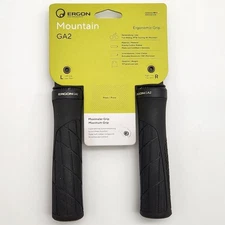Ergon GA2 Lock-On Bicycle Grips MTB Aluminum Clamp Black OPEN PACKAGE