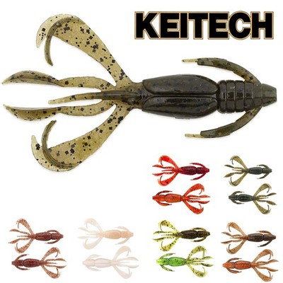 KEITECH 2.8'' Crazy Flapper | 7cm 3,5g | Top Gummi Krebs Barsch Gummikrebse Japan