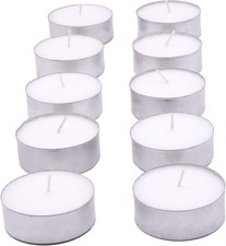Glo-Wax Giant Tea Lights 30 Pack Maxi Candles Unscented Extra Large Long Burn L