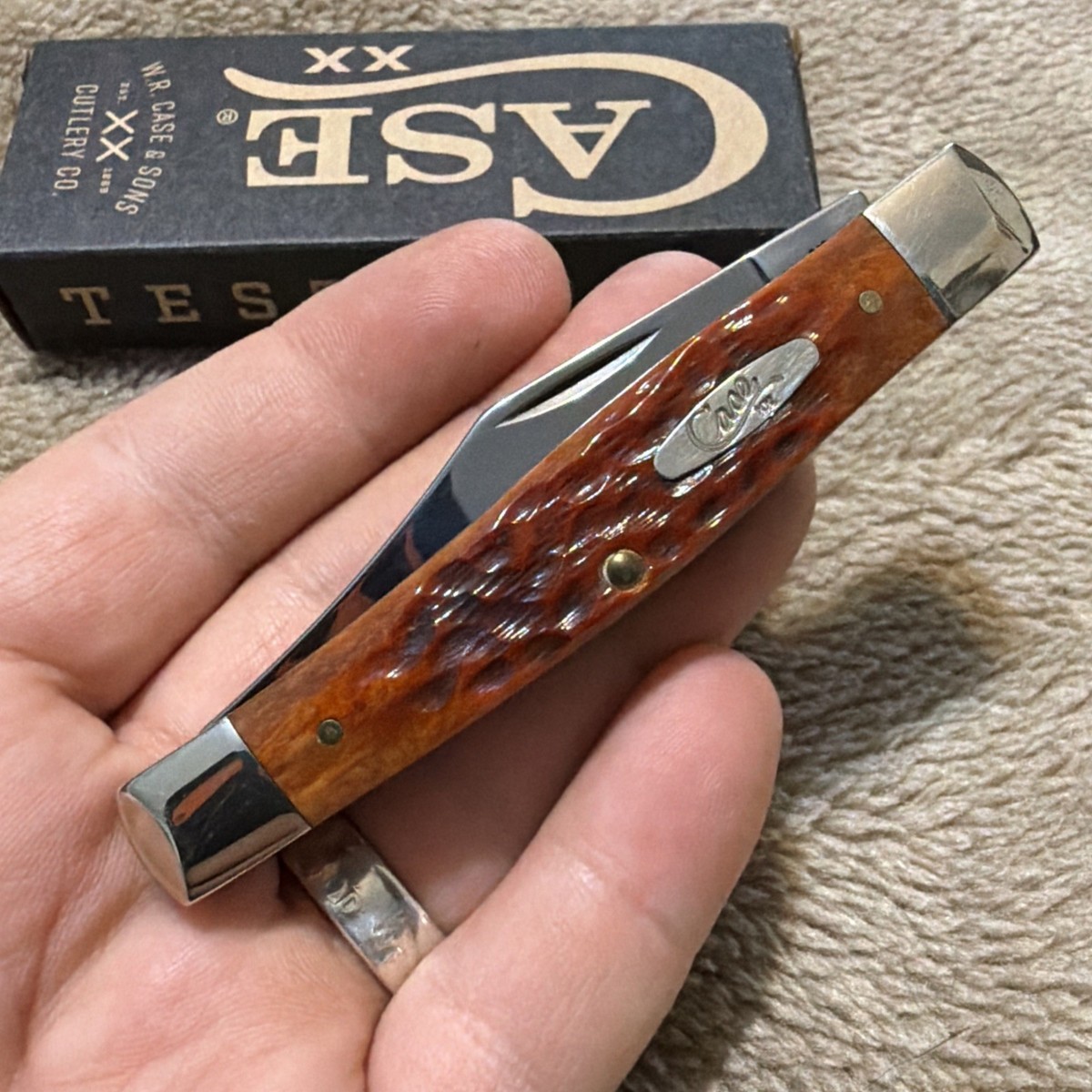 【廃盤品】◆Caetla サエラ◇Akiakane アキアカネ◆ラタンチェスト◇ CASE XX USA 2000 CHESTNUT BONE TEXAS JUMBO JACK KNIFE 6292 CV No