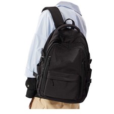 Black Lightweight School Backpack for Women College Bag High School Bookbag