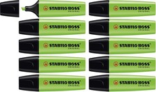 Highlighter - STABILO BOSS ORIGINAL - Pack of 10 - Green