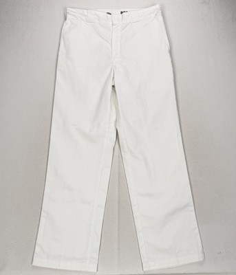 Dickies 874 Original Fit Arbeitshose weiß W34 L32 vorne flach gerades Bein