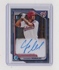 Yohandy Morales RC Auto 2024 1st Bowman Chrome  Card #CPA-YM  NATIONALS