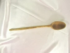 15” LARGE PRIMITIVE COUNTRY FARMHOUSE WOODEN SPOON w/ 1/2" DEEP BOWL