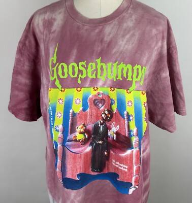 Goosebumps Shirt Womens Large Slappy Night of the Living Dummy II Horror Tie Dye