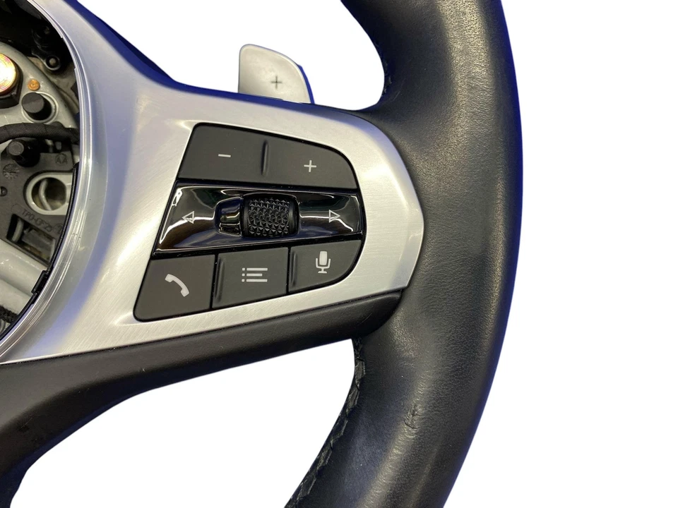 2017-2023 BMW 530I FRONT LEFT M SPORT DRIVER STEEERING WHEEL W/O HEAT LEATHER - Image 4 of 4