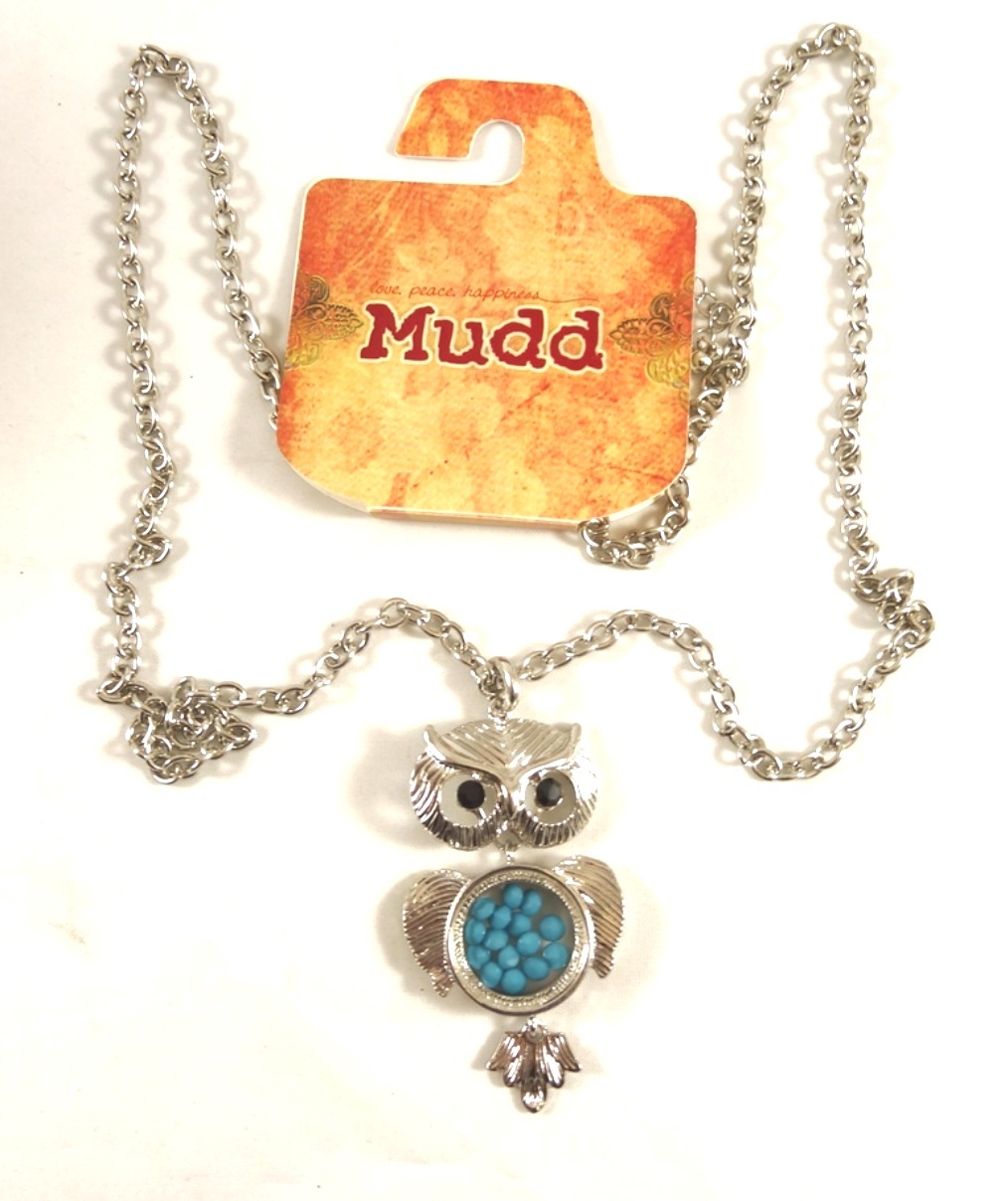 New 30" Oval Link Chain Necklace with Adorable Owl pendant NWT #N2474