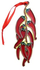 Red Chili Peppers Christmas Ornament Decoration, 7 1/4 Inch