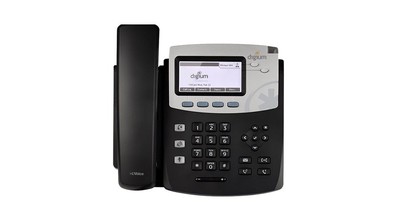 Digium 1TELD045LF D45 2-line Gigabit HD Voice SIP Phone - No Power Supply