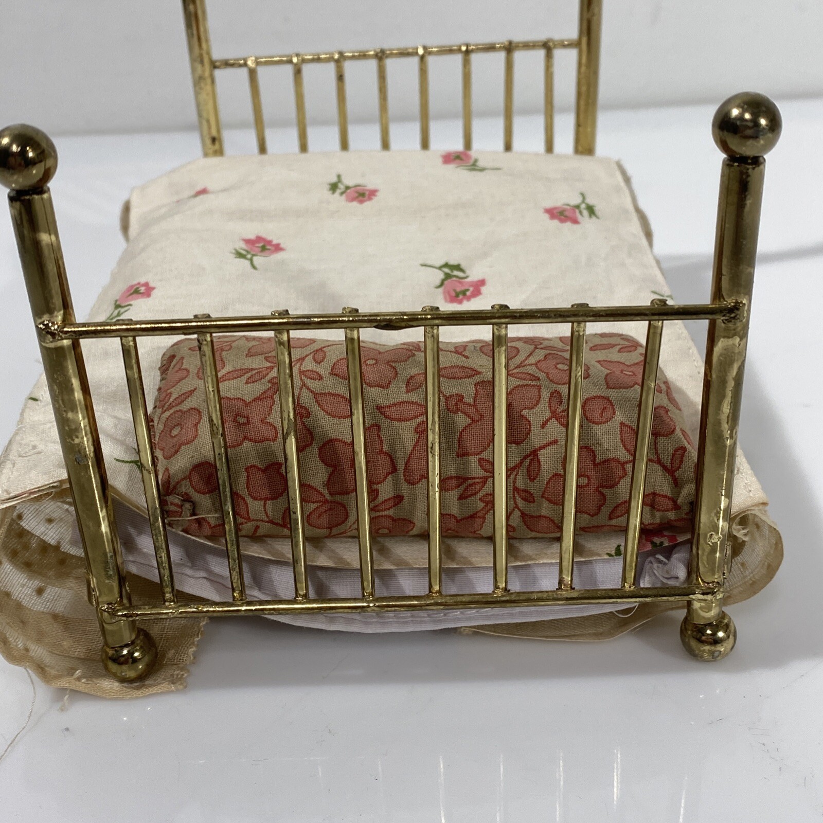 Vintage Doll House Brass Bed eBay