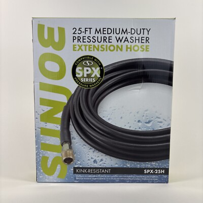 Sun Joe 25' Pressure Washer Hose Extension 25 Ft Medium Duty SPX-25H OEM Genuine