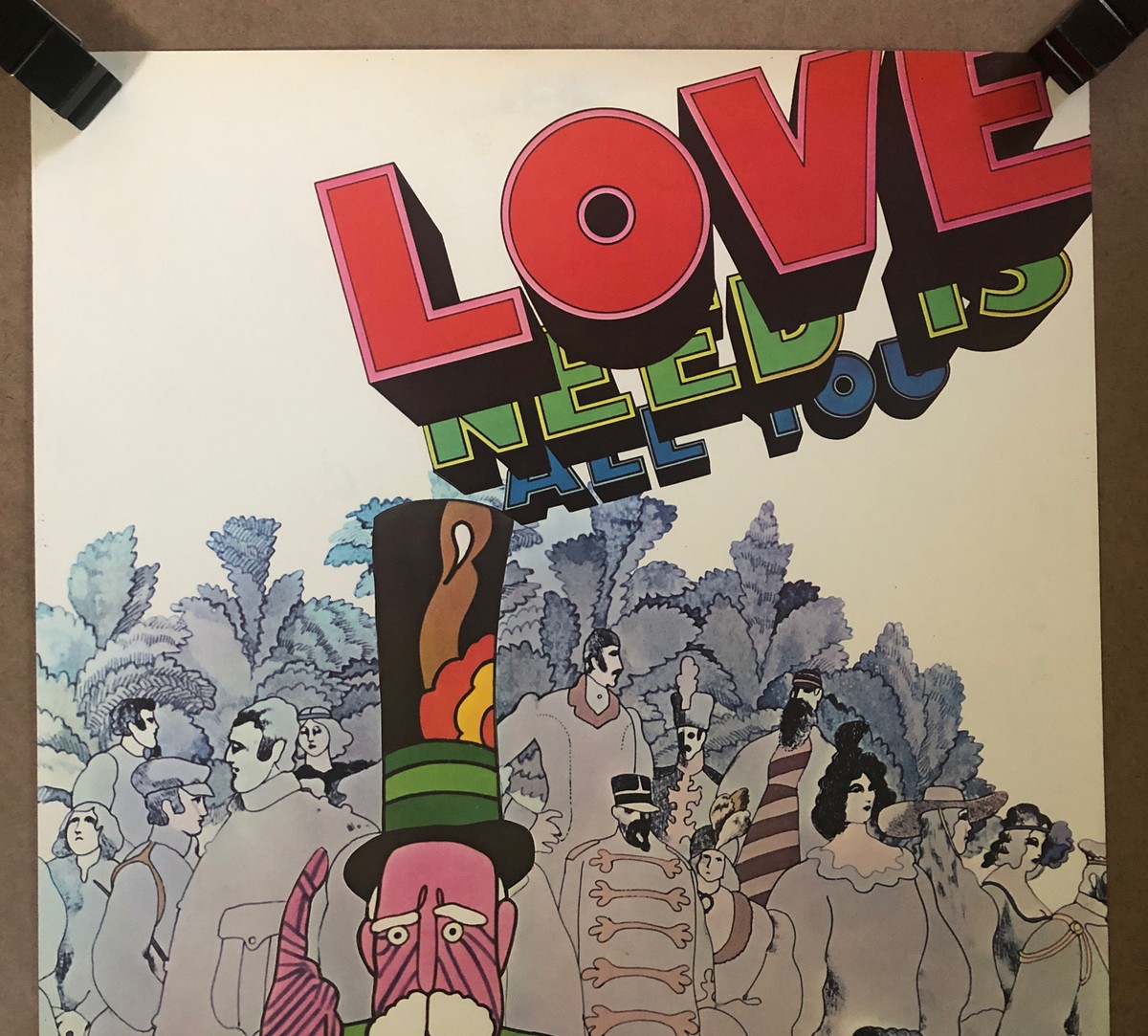The Beatles Original Vintage Poster All You Need Is Love Movie