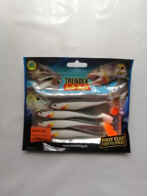 Kunstköder , Gummiköder / Super Silk 11 cm / 4 St. pro Packung /Farbe S/S1