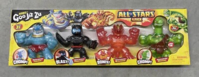 Heroes of Goo Jit Zu All Stars 4 Pack Thrash Pantaro Blazagon Braxor Figures NEW