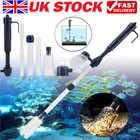 Electric Aquarium Gravel Cleaner Fish Tank Vacuum Cleaner Water Change Filter UK