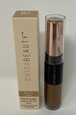 Chica Beauty Champagne Glow Highlighter Duo Liquid 3.5g Stick ; 3.5ml  M37